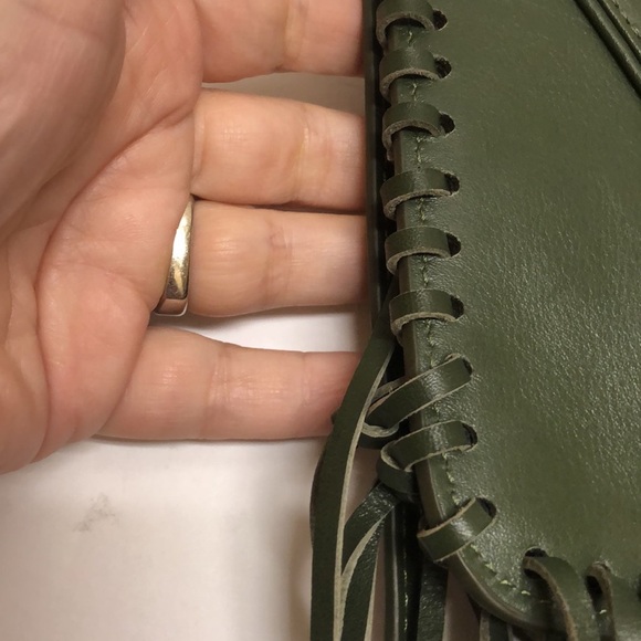 Emmaline Kuo green leather crossbody/clutch - Picture 13 of 16